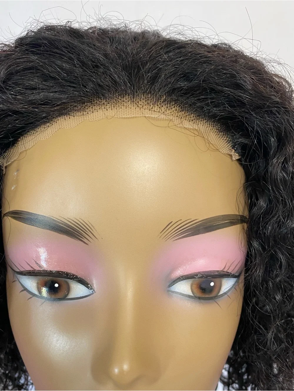 Curly Bob Wig Human Hair 4x4 HD Lace Closure Deep Wave Glueless Wear&Go 3D Cap